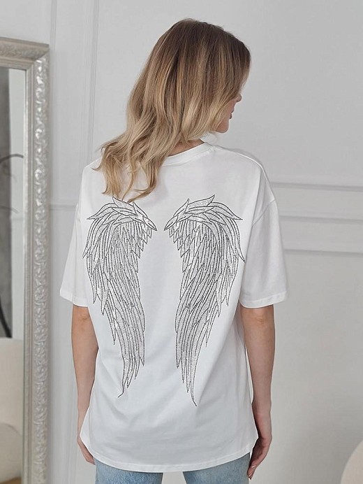 Футболка Y Two "angel" белая 