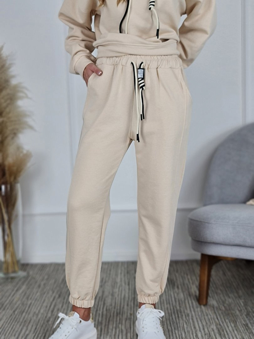 Костюм Joleen худи, брюки и сумка бежевый, фотография №5