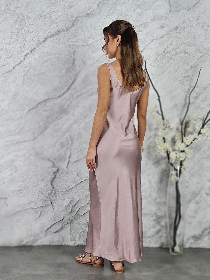 Сарафан CLOTHÉ атласный пудра, фотография №2