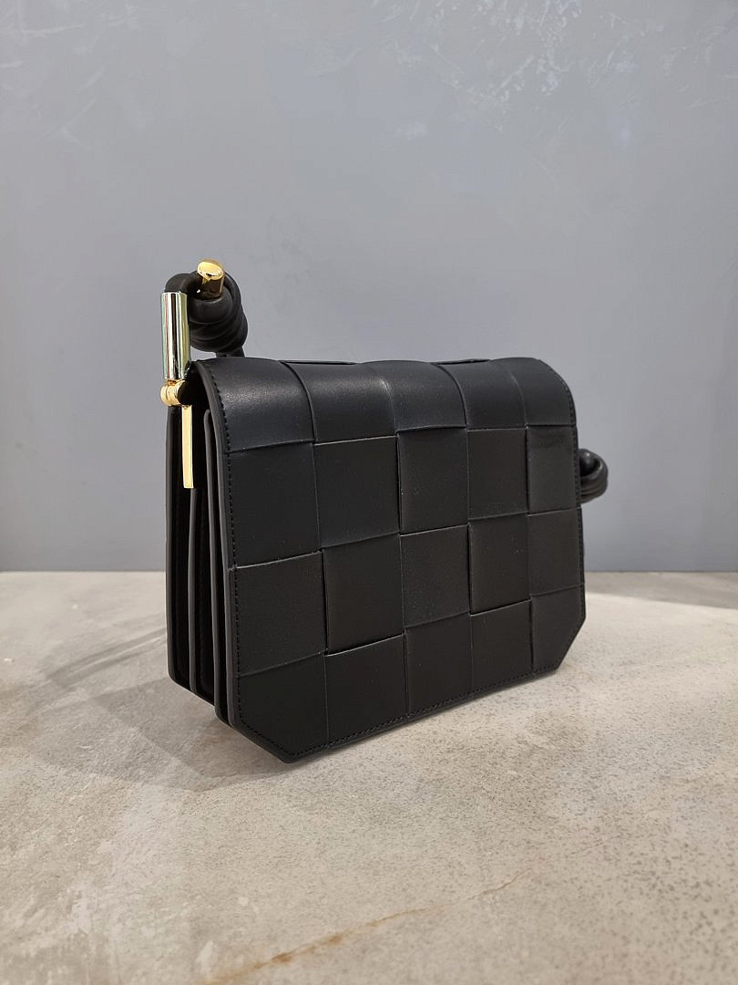 Сумка My Little Italy среднего плетения чёрная , фотография №1