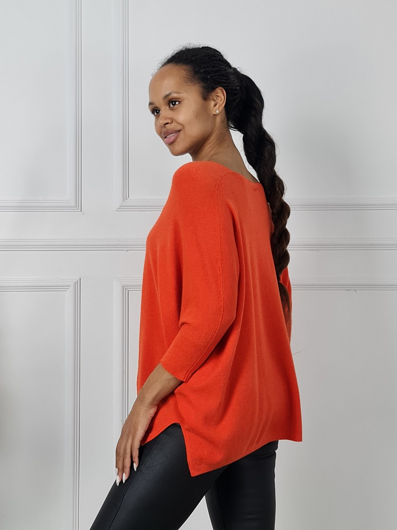 Джемпер Imperial v-вырез оранжевый, фотография №2