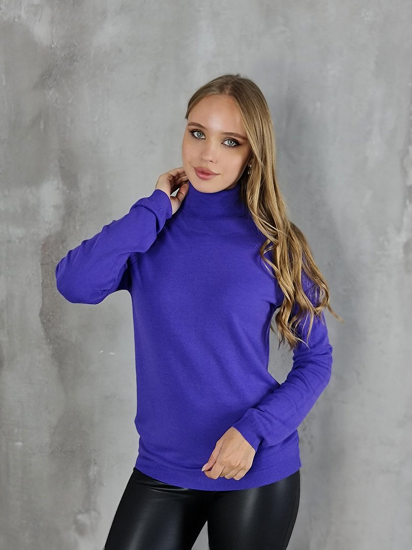 Водолазка Barbara Alvisi фиолетовая (Iris), фотография №1