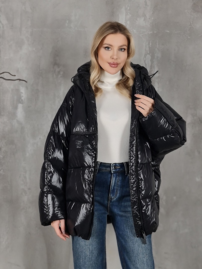 Куртка Vicolo с капюшоном черная, фотография №1