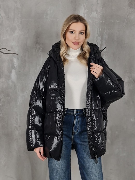 Куртка Vicolo с капюшоном черная