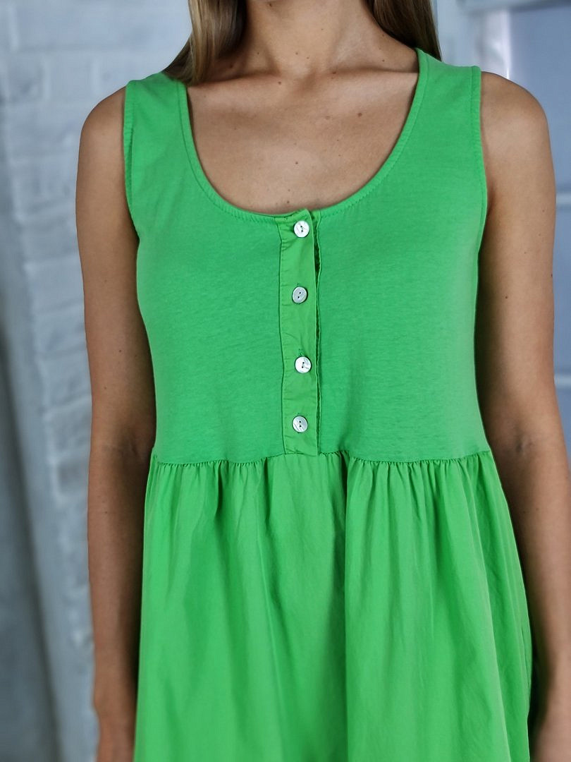 Платье Royal Belle макси на широких лямках ярко-зелёное, фотография №3