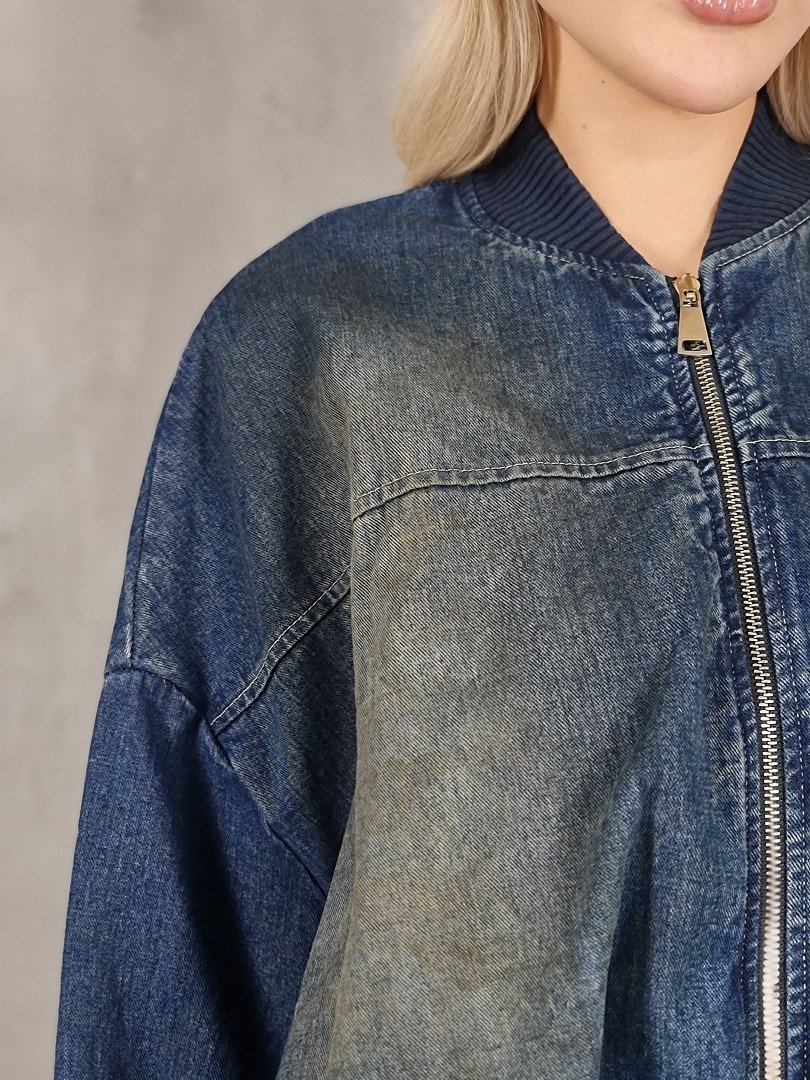 Бомбер  Dixie джинсовый синий, фотография №5