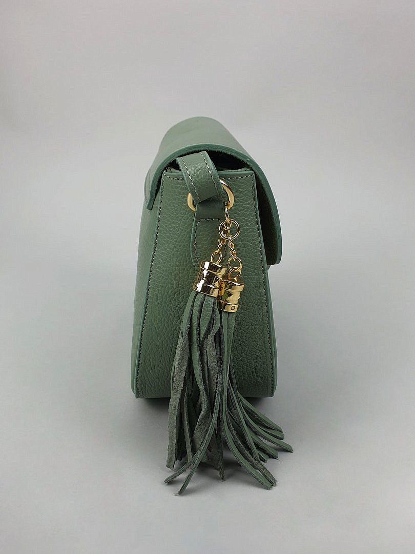 Сумка My Little Italy с кисточкой нежно-зелёная, фотография №2