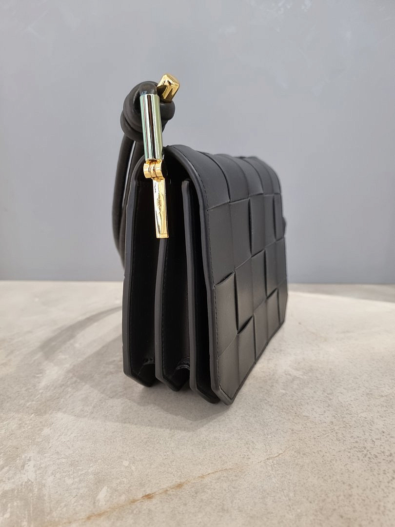 Сумка My Little Italy среднего плетения чёрная , фотография №4