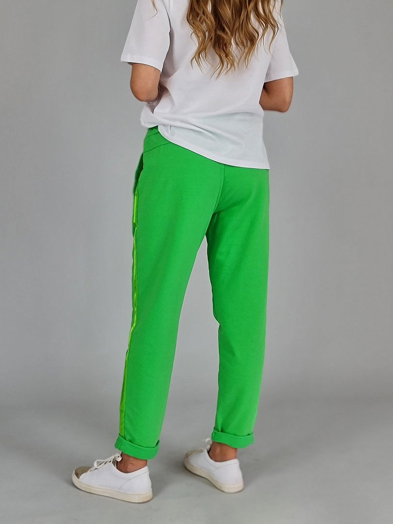 Брюки Naiif на завязочках ярко-зелёные , фотография №4