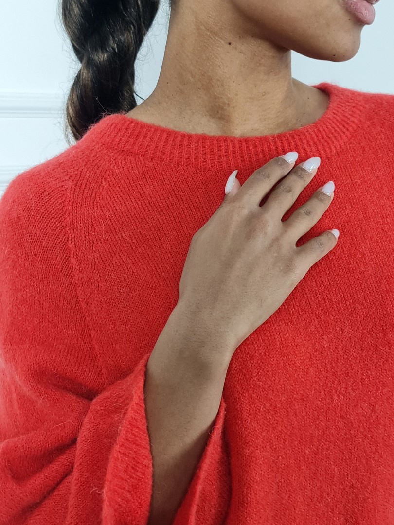 Джемпер Imperial с альпакой красный, фотография №5