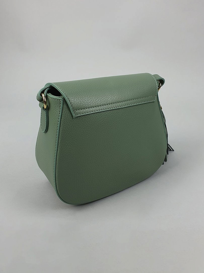 Сумка My Little Italy с кисточкой нежно-зелёная, фотография №5