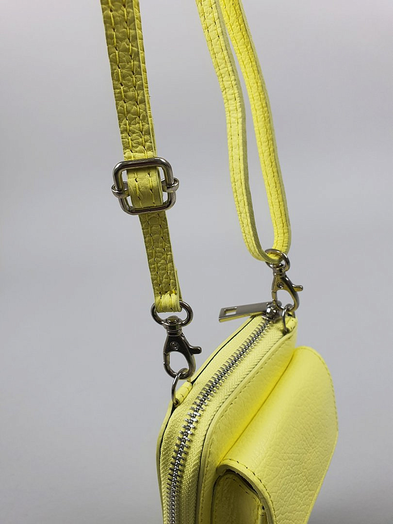 Сумка-клатч My Little Italy на ремешке жёлтая , фотография №3