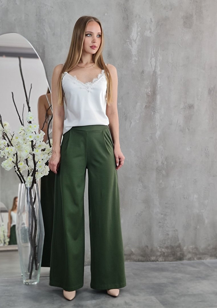 Брюки Vicolo на резинке хаки, фотография №2