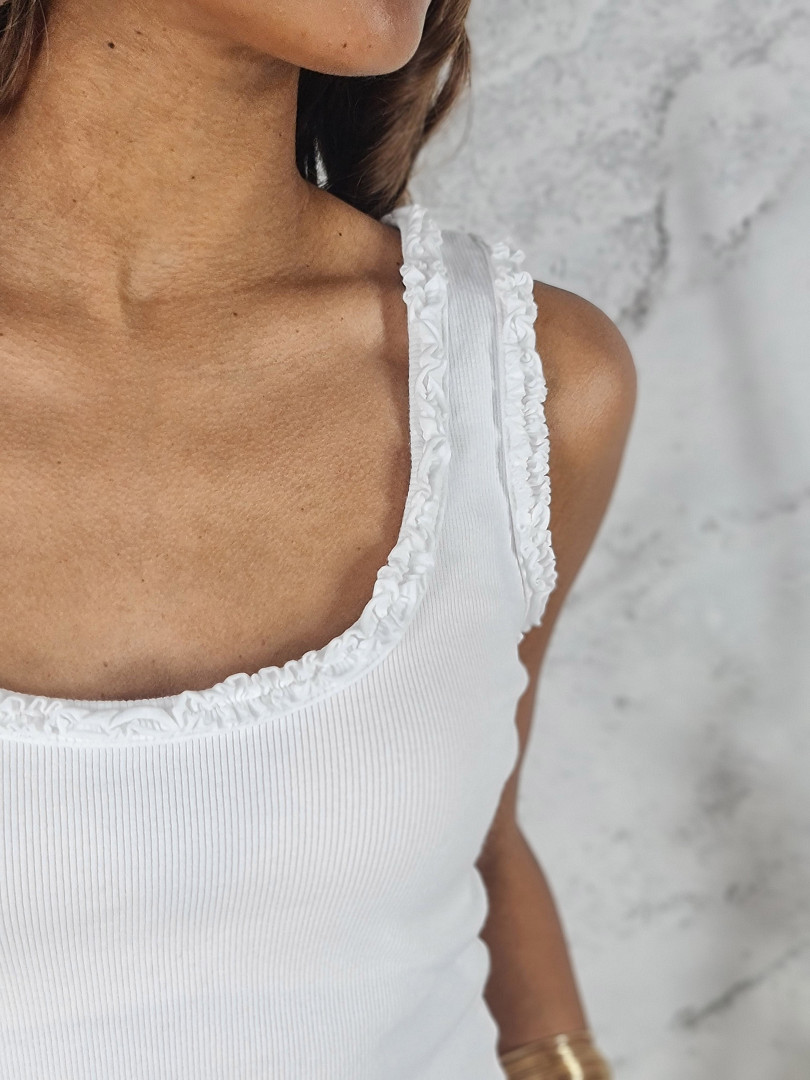 Топ Naiif с рюшками белый, фотография №2