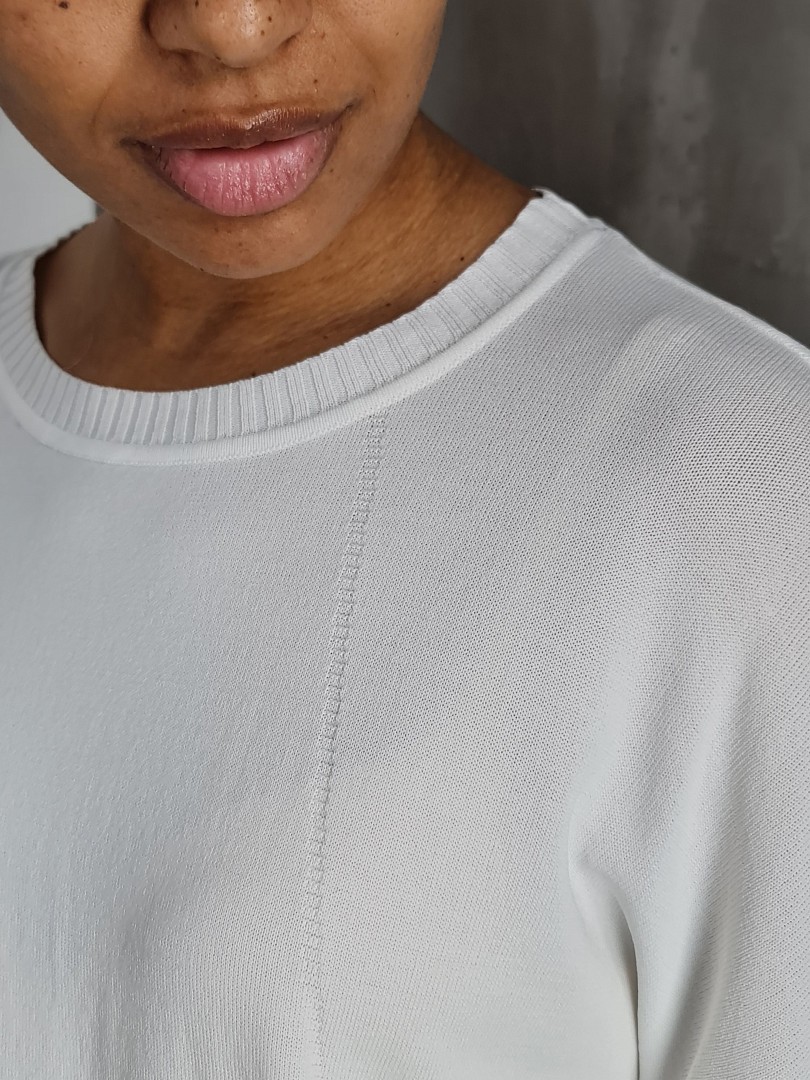 Джемпер BEAUTY WOMEN с декором молния молочный, фотография №5