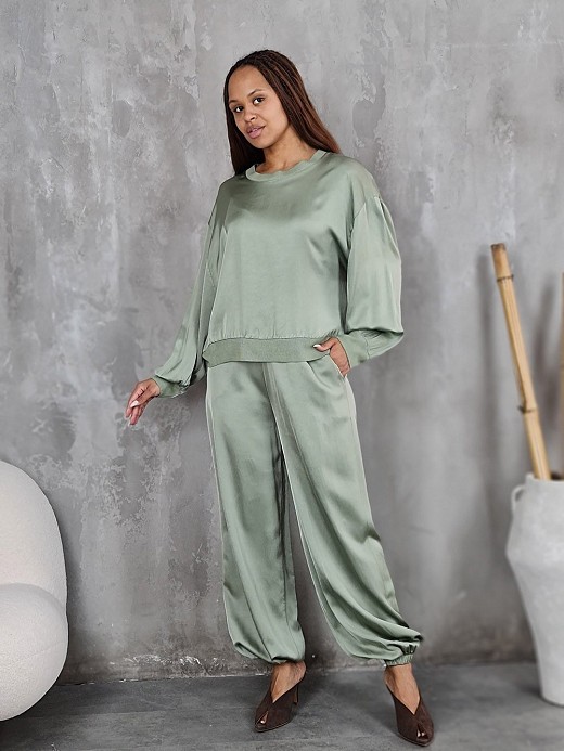 Костюм JNJ counture джемпер + брюки хаки