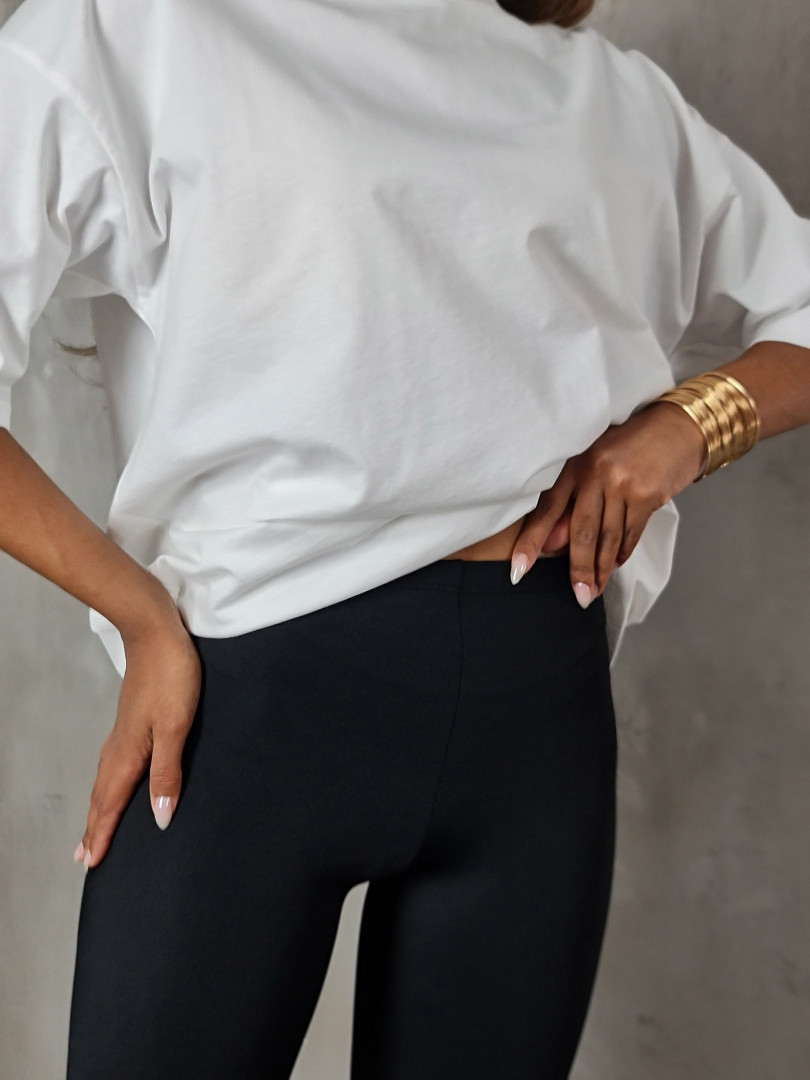 Легинсы Vicolo со штрипками внизу черные , фотография №4