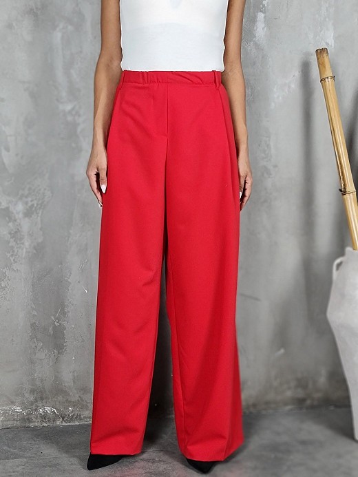 Брюки Imperial на резинке красные 