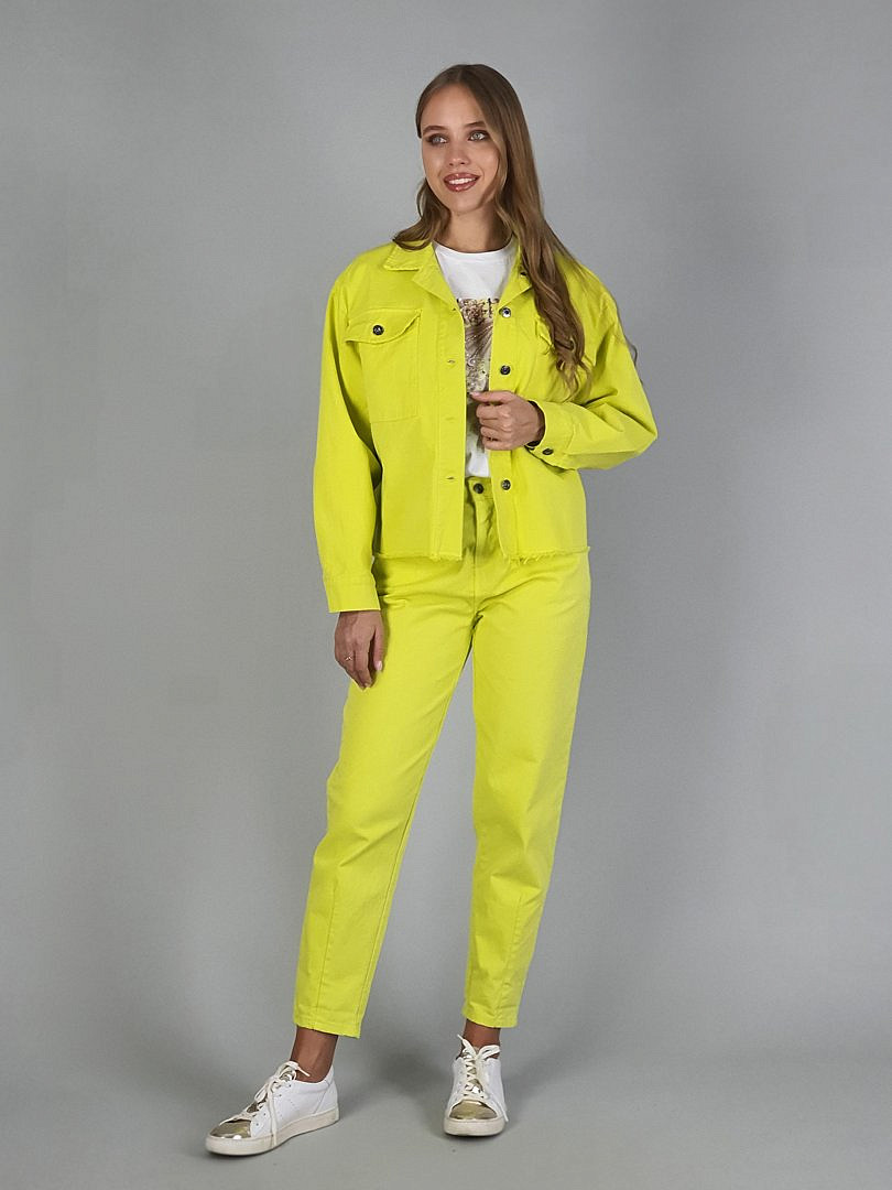 Брюки Nest джинсовые ярко-зелёные, фотография №3