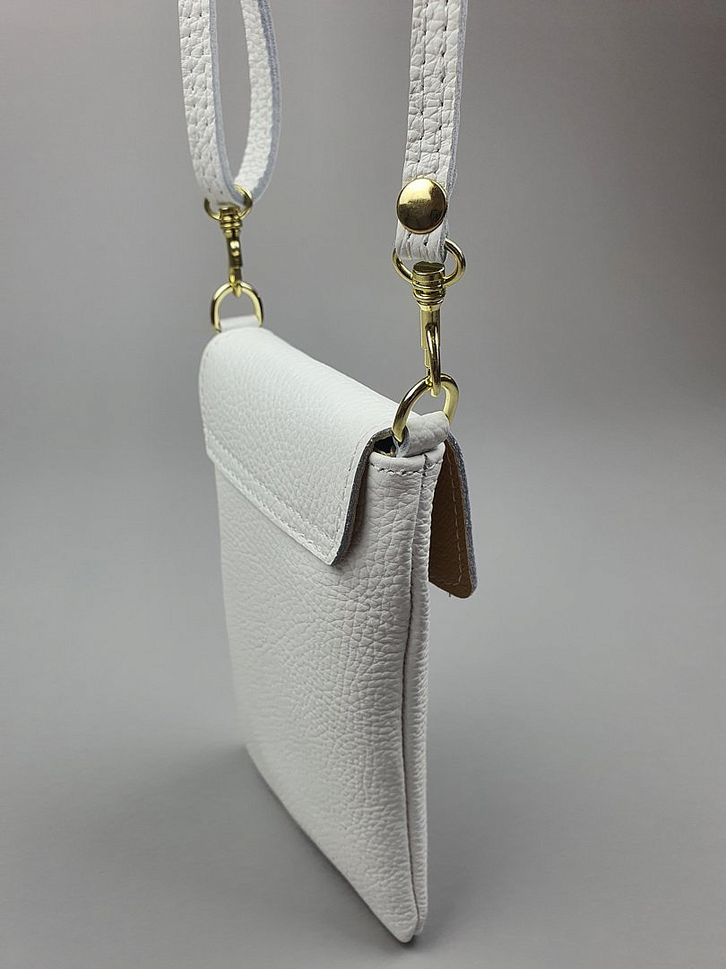 Клатч My Little Italy с золотой застёжкой "Мотылёк" белый, фотография №4