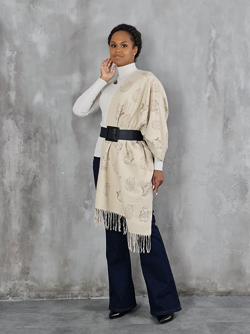 Ремень My Little Italy с квадратной пряжкой чёрный, фотография №2