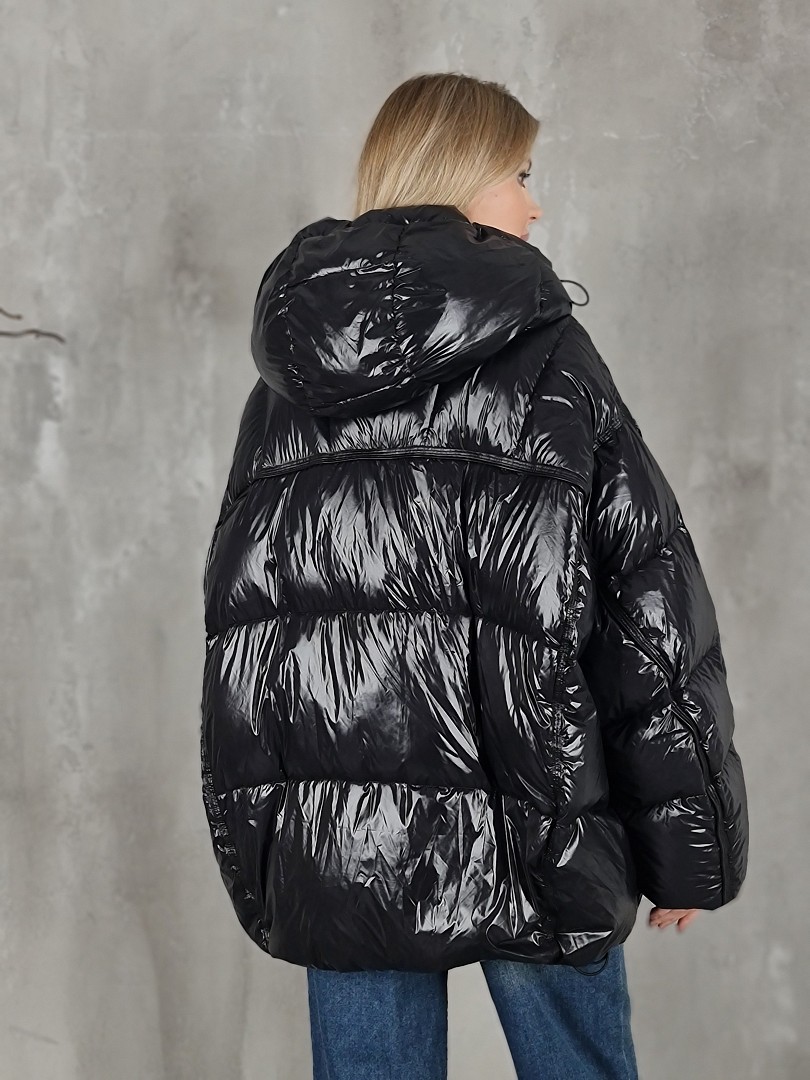 Куртка Vicolo с капюшоном черная, фотография №4