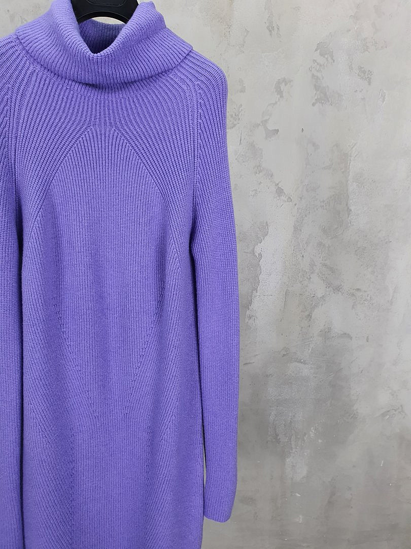 Платье-водолазка J-Clair вязаное лавандовое, фотография №5