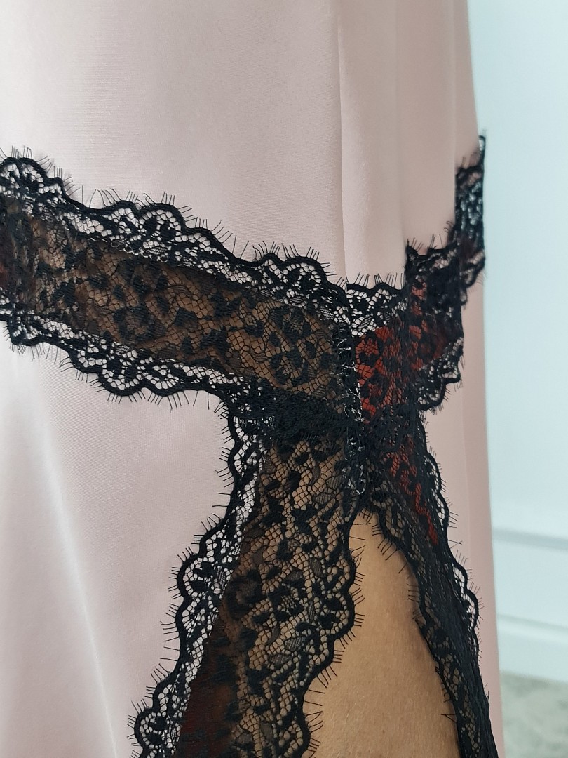 Юбка Imperial с черным кружевом пудра, фотография №4