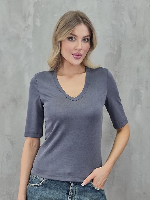 Футболка Imperial v вырез графит 