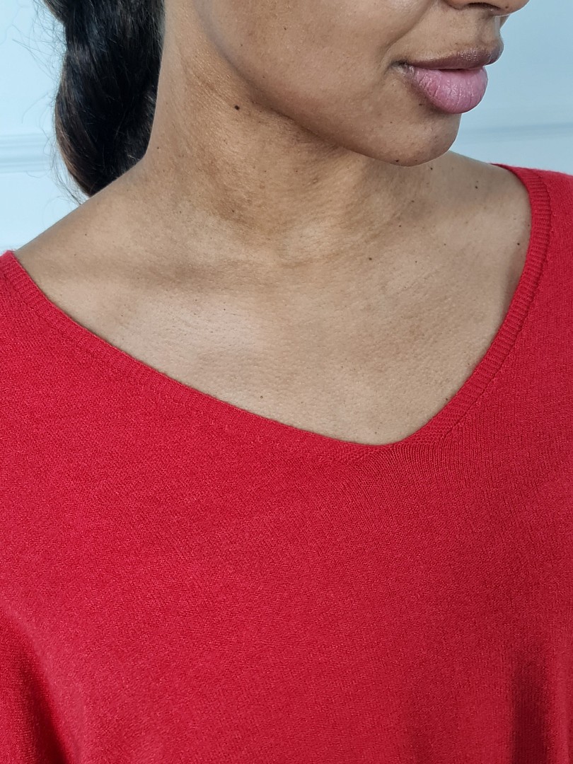 Джемпер Imperial v-вырез красный, фотография №4