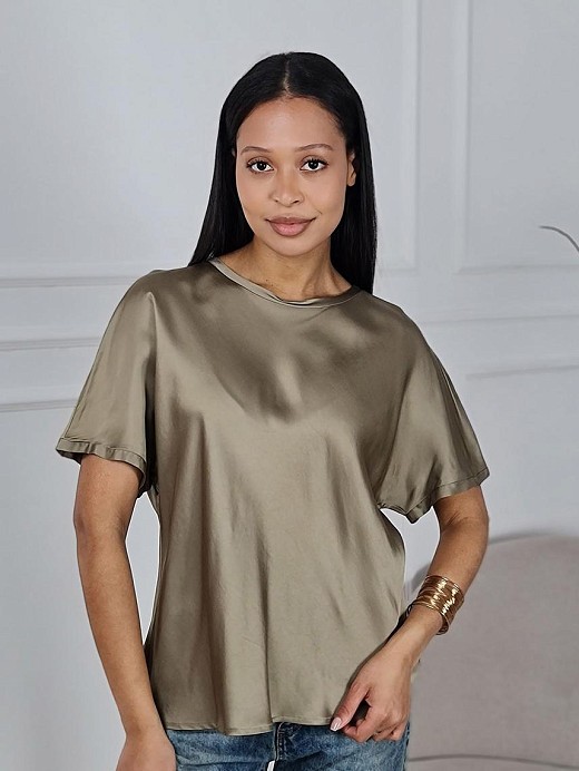 Футболка CLOTHÉ шелковистая вискоза тауп