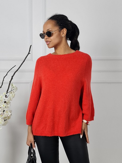 Джемпер Imperial с альпакой красный