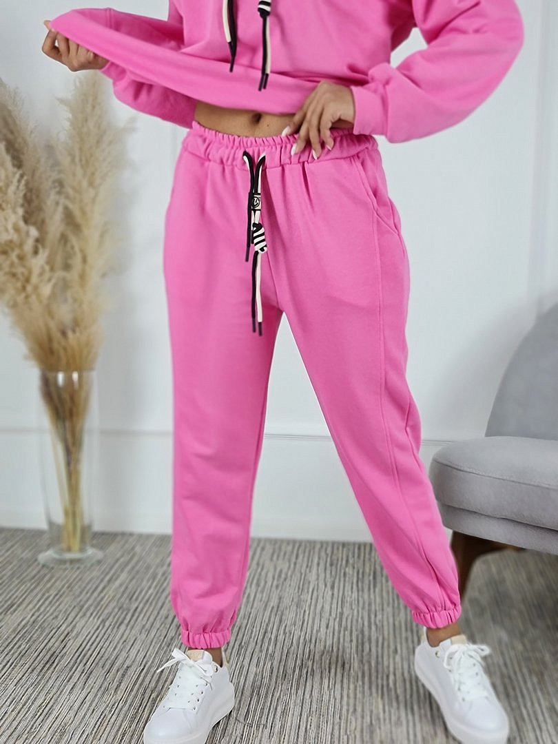 Костюм Joleen худи, брюки и сумка розовый, фотография №5